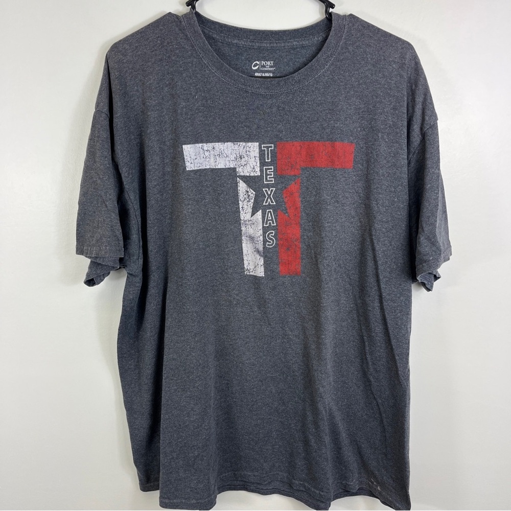 Texas Tourist Tee Tshirt Gray Adult XL Travel America Lone Star State